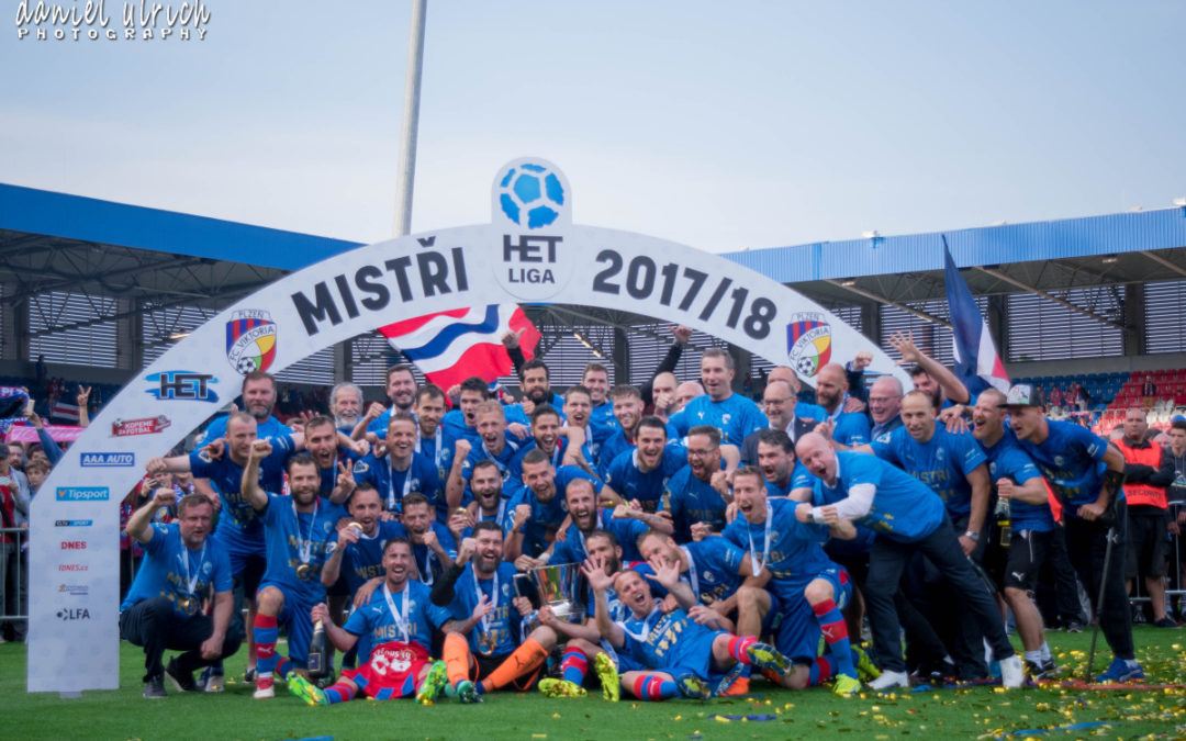 mistrovské oslavy FC Viktorie Plzeň na hřišti  (19.5.2018)